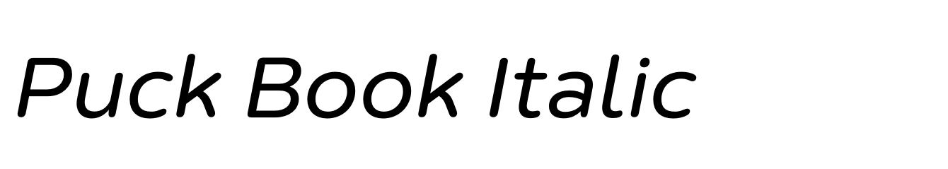 Puck Book Italic